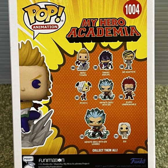 Funko Pop! “Mirio Togata”  My Hero Academia Hot Topic Exclusive #1004 Glows Dark - Picture 3 of 3